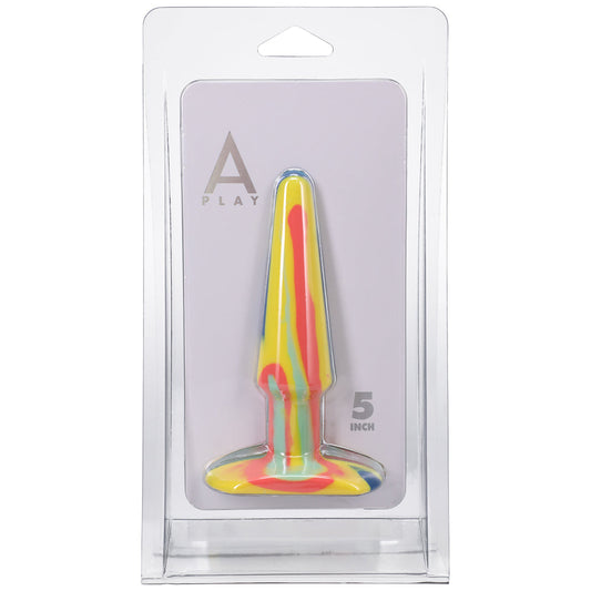 A-Play Groovy 5 " Silicone Anal Plug Sunrise