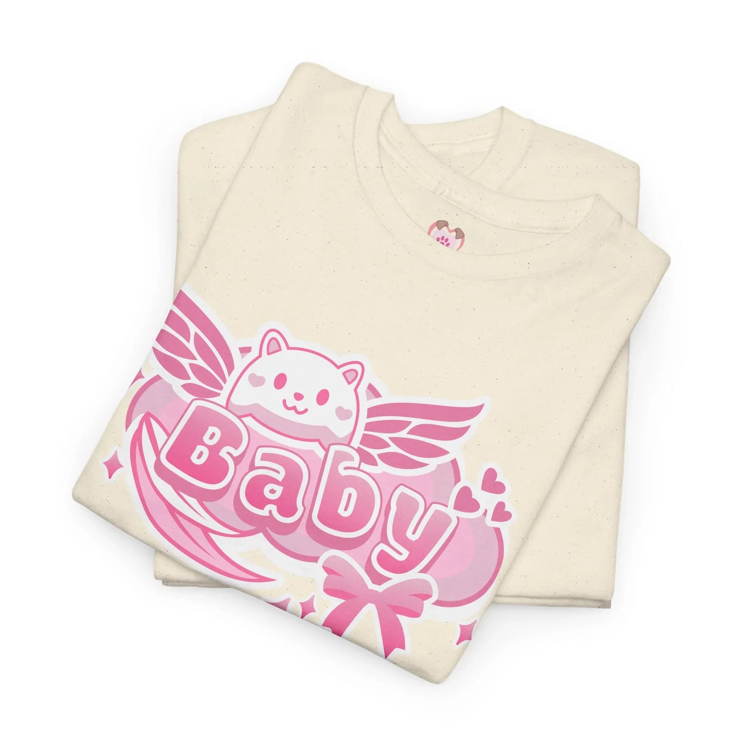Soft Baby Pink Wings Play Tee - Puppy's Aesthetics