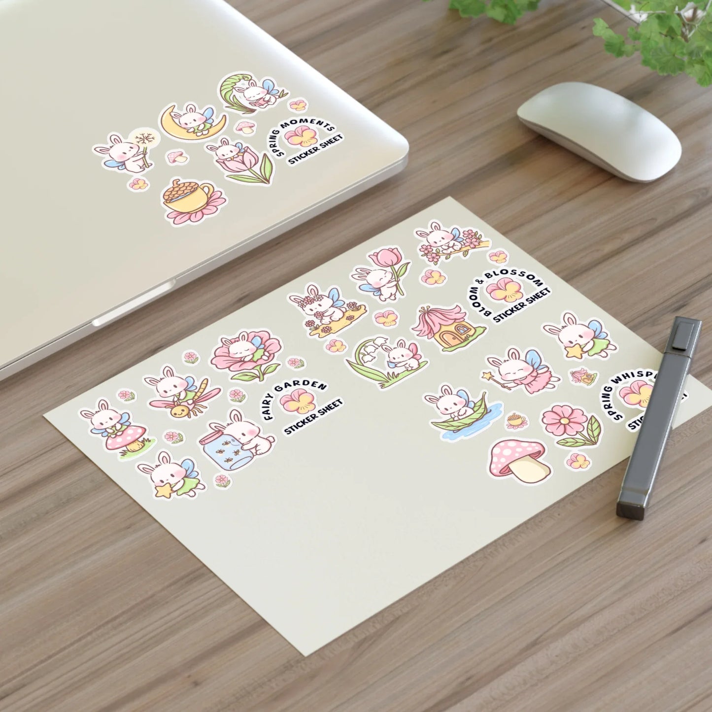Spring Garden Sticker Sheet - Puppy's Aesthetics