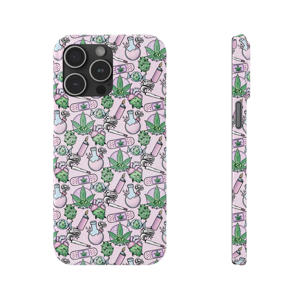 Cute Cannabis iPhone Slim Case