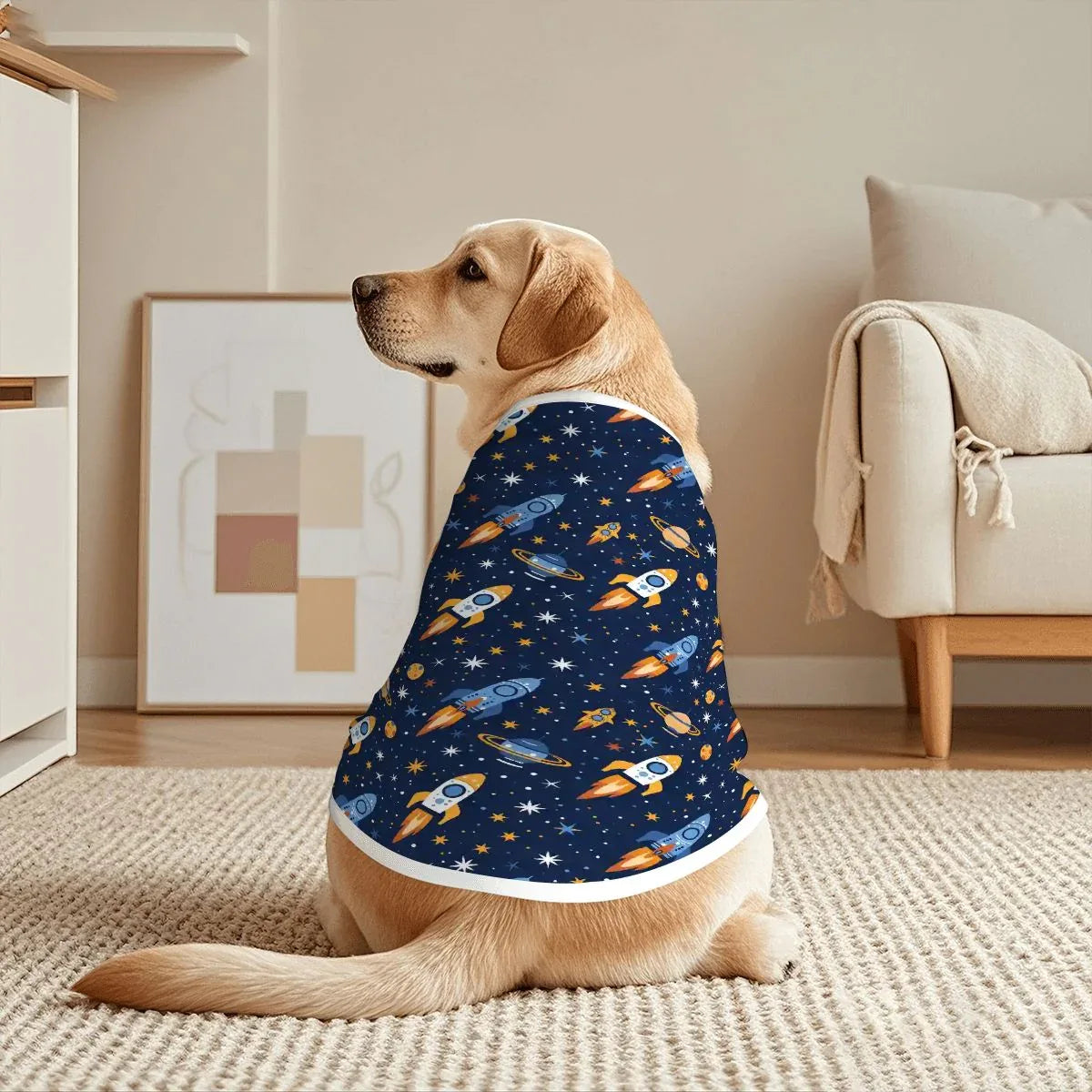 Cosmic Rocket Cotton Tank - Puppy's Aesthetics