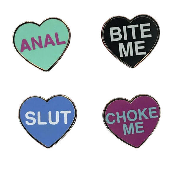 Kinky Hearts Series 1 Enamel Pin Set