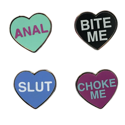 Kinky Hearts Series 1 Enamel Pin Set