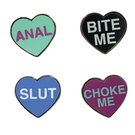 Kinky Hearts Series 1 Enamel Pin Set