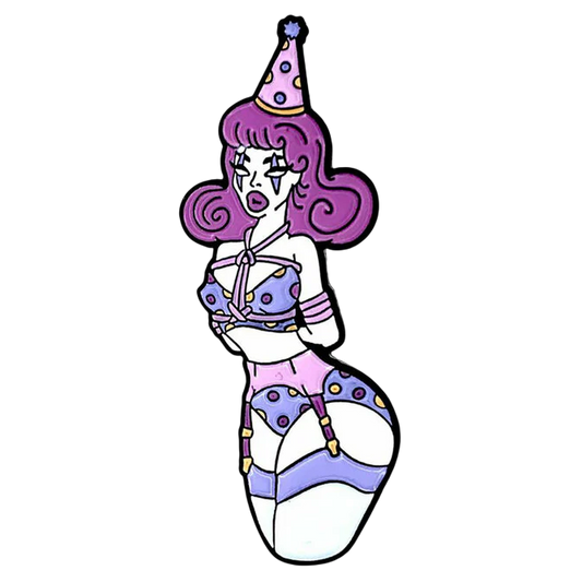 Rope Clown Enamel Pin