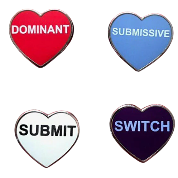 Kinky Hearts Series 5 Enamel Pin Set