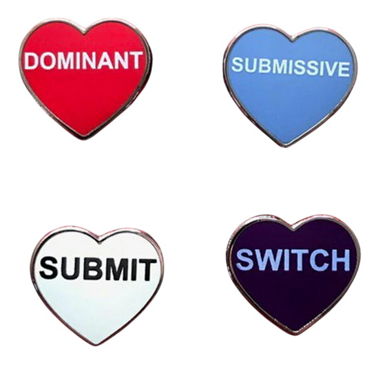 Kinky Hearts Series 5 Enamel Pin Set