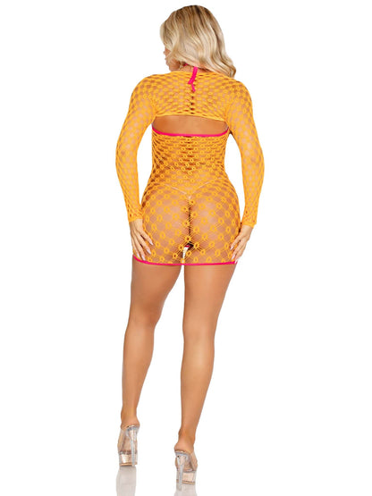 Reckless Romance Net Dress Set