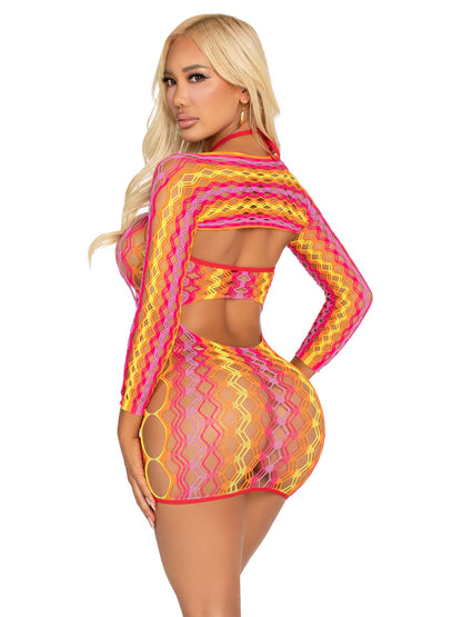 Eyes On Me Dress & Shrug Set