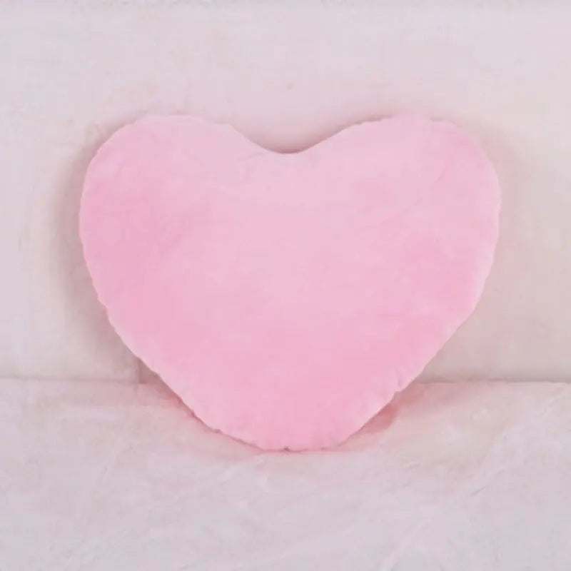 Stars Moon Shape Plush Pillow Pink 35x25cm