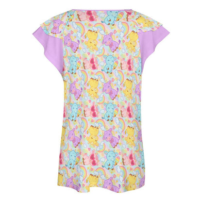 Rainbow Moobaby Ruffle Play Tee