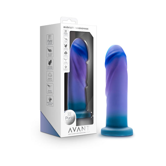 Avant Midnight Rendezvous 7.5 " Dildo Ocean Blue