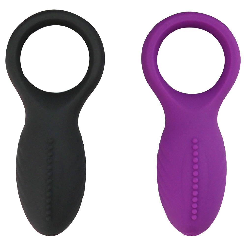 Soft Silicone Devil Wings Dual Vibrating Ring