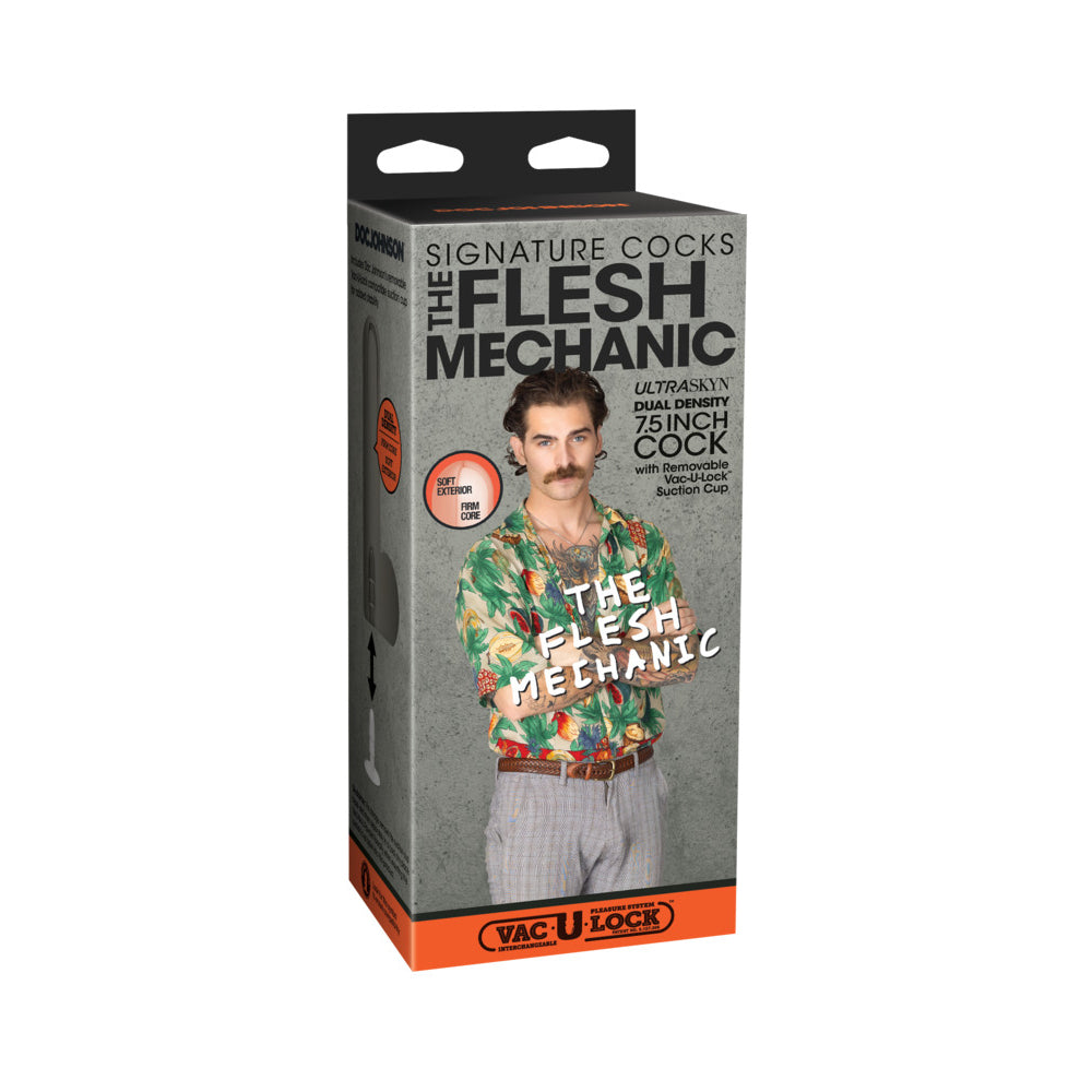 Signature Cocks The Flesh Mechanic 7.5 " ULTRASKYN Vac-U-Lock Dildo