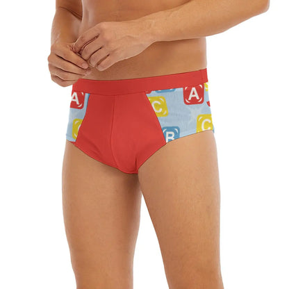 Red ABC Briefs - Image #3