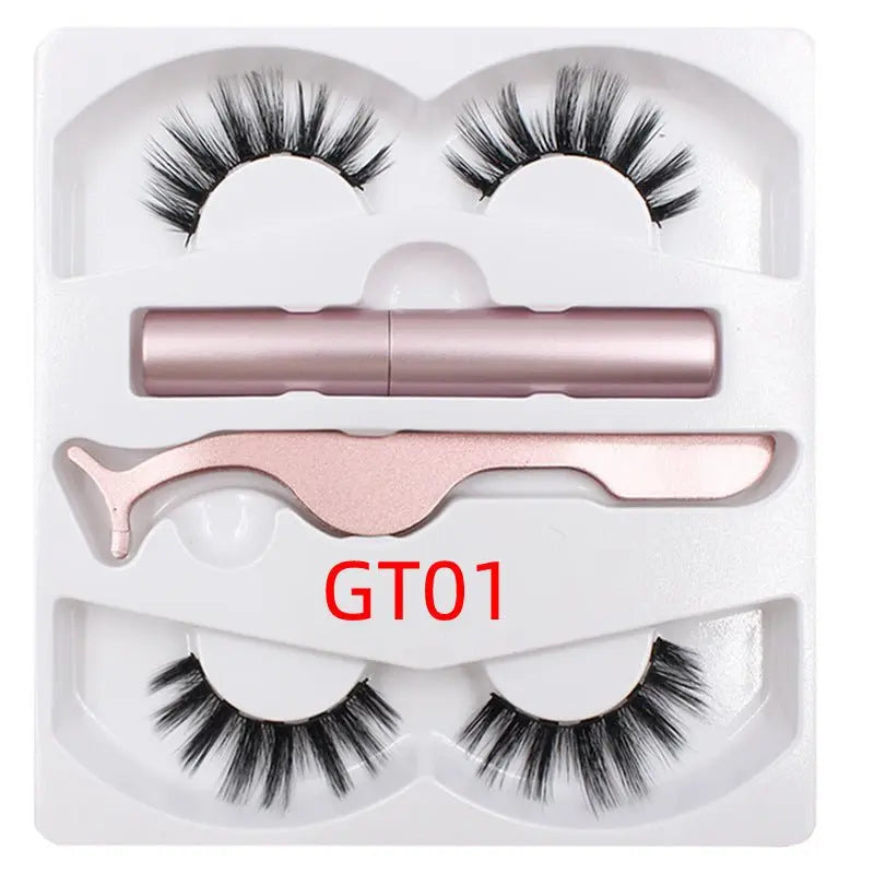Magnetic Liquid Eyeliner & Eyelashes Set Pink Gt01 style