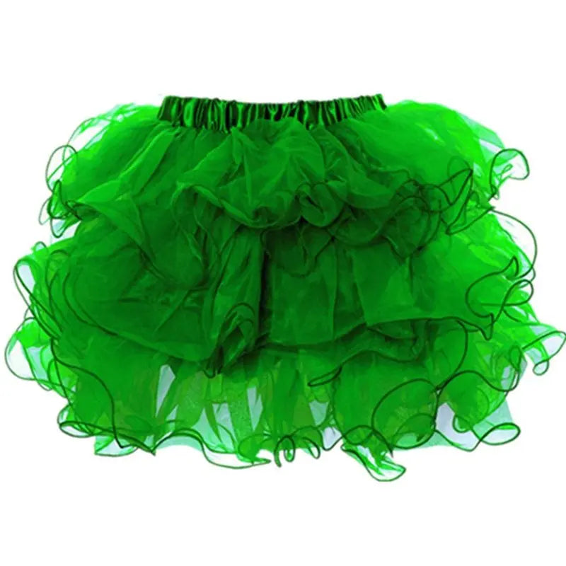Kawaii Tutu Skirt Burlesque Mini Green