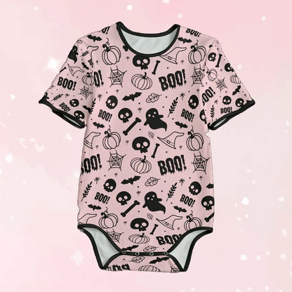 Pink Boo Adult Unisex Onesie - Image #1