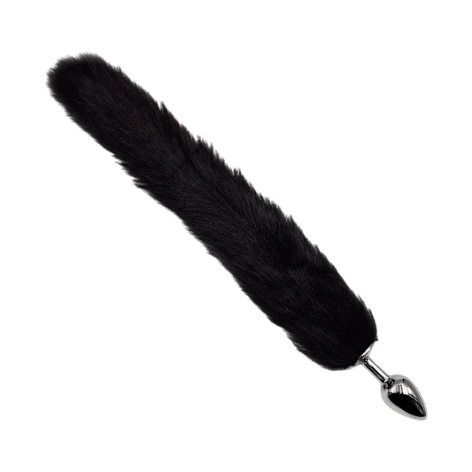 Midnight Mischief Fox Tail Steel Plug