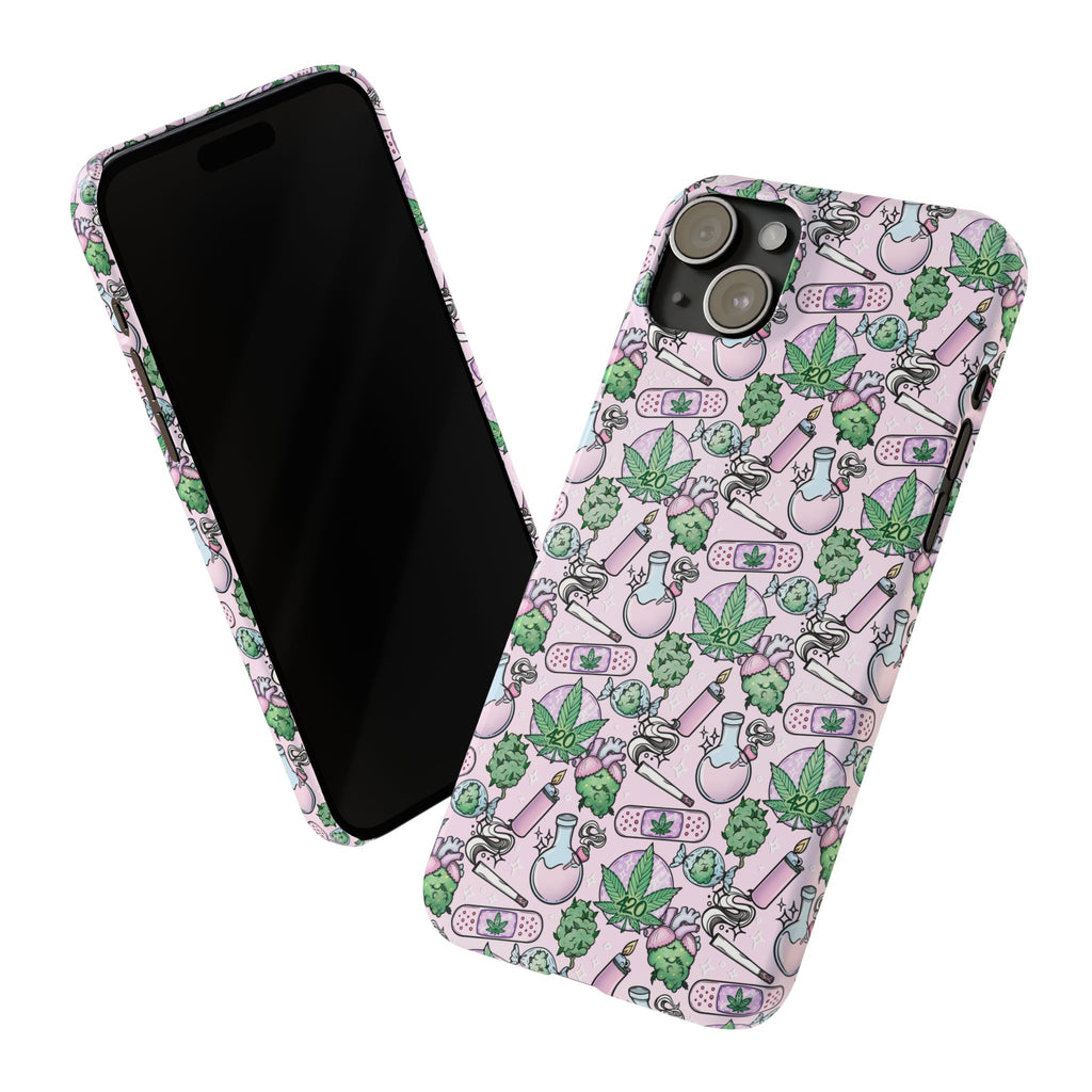 Cute Cannabis iPhone Slim Case