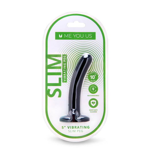 Me You Us 5 " Vibrating Rechargeable Slim Beginners Peg