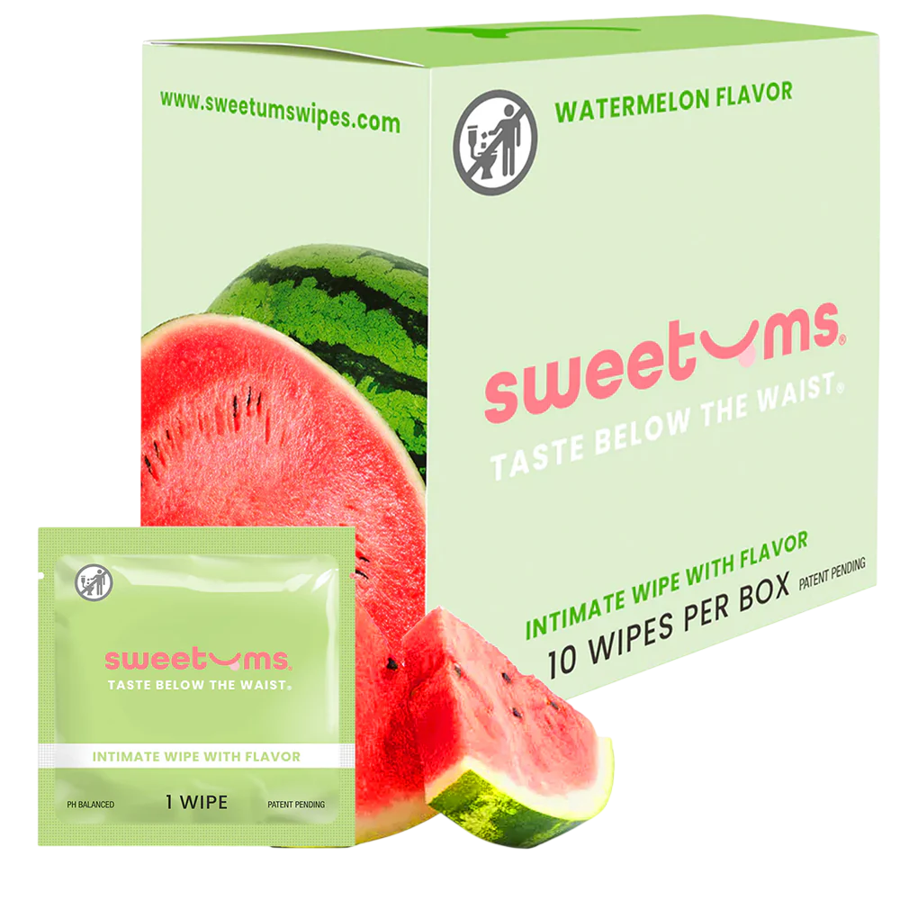 Watermelon Intimate Wipes - 10 Pack