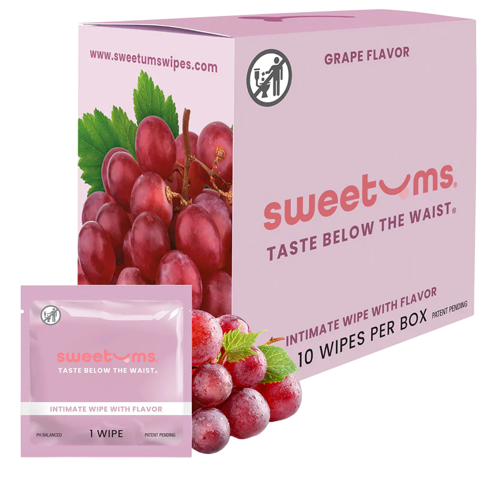 Grape Intimate Wipes - 10 Pack