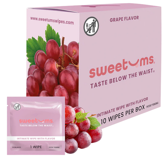 Grape Intimate Wipes - 10 Pack