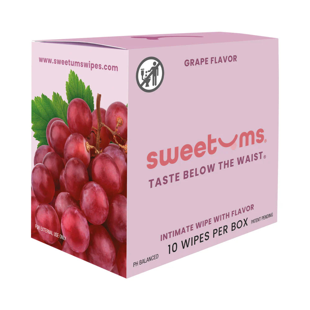 Grape Intimate Wipes - 10 Pack