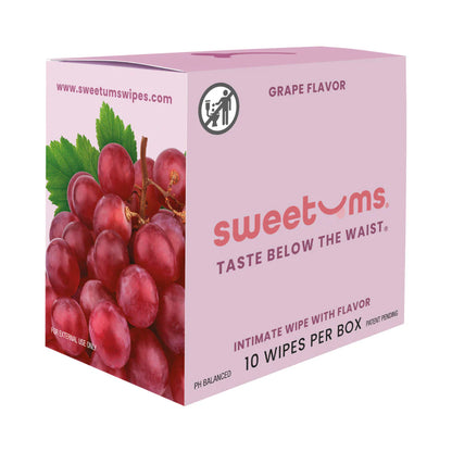 Grape Intimate Wipes - 10 Pack