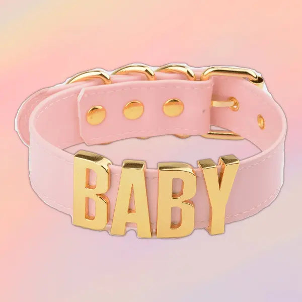 Kawaii 'Baby' Leather Collar