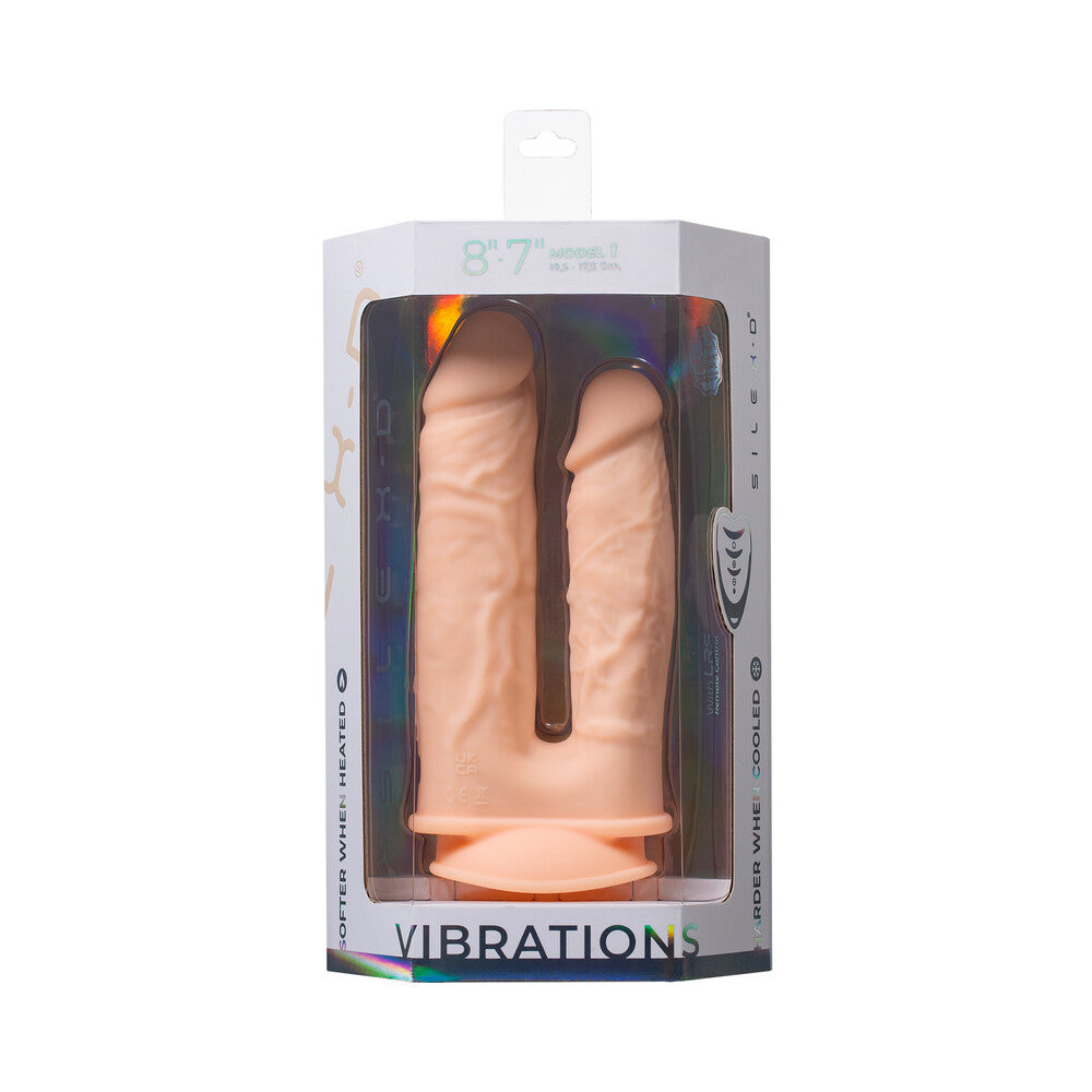 SILEX-D The Original Double Penetration 7 " & 8 " Vibrating Dildo with Remote Vanilla