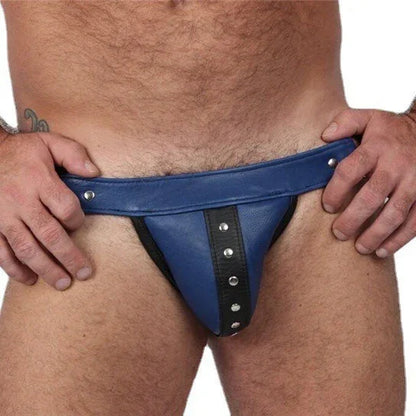 Studded Fetish Leather Harness Briefs (Colors) - Puppy's Aesthetics