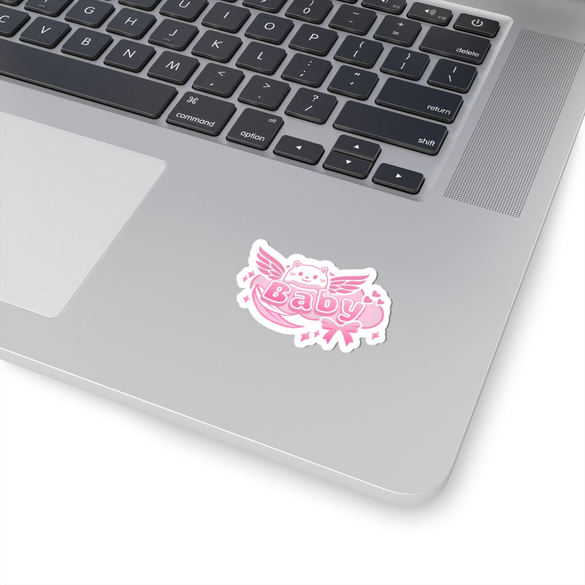 Kawaii Pink Baby Kiss-Cut Sticker - Puppy's Aesthetics