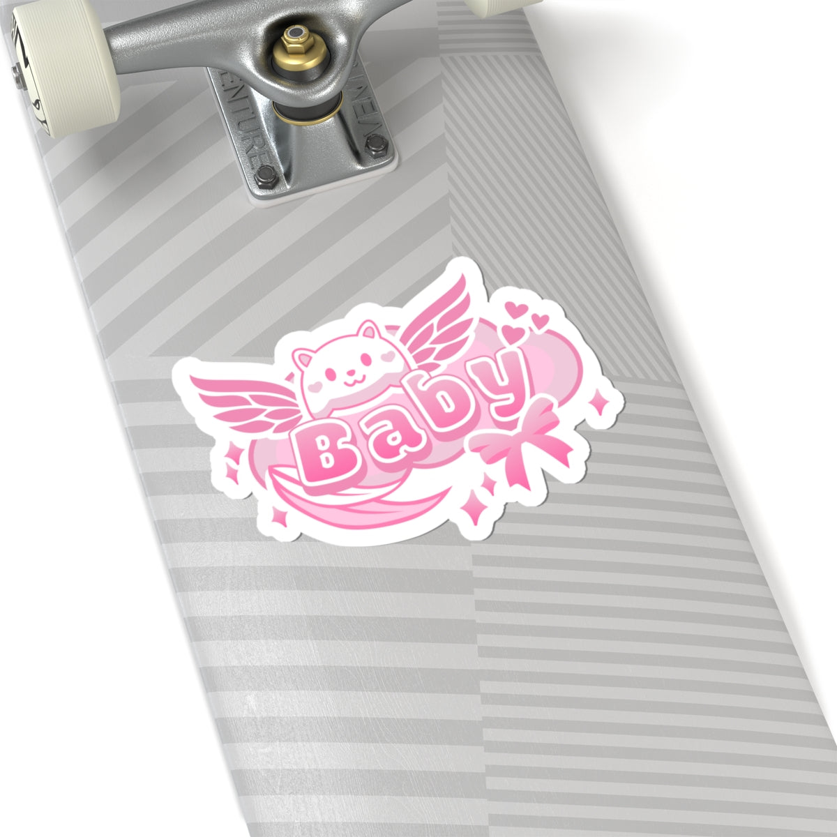 Kawaii Pink Baby Kiss-Cut Sticker - Puppy's Aesthetics