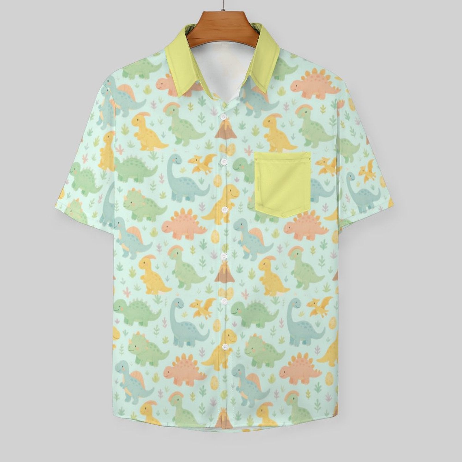 Dino Dreamland Short Sleeve Button Play Shirt