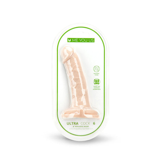 Me You Us Ultra Cock 6 " Realistic Dildo Vanilla