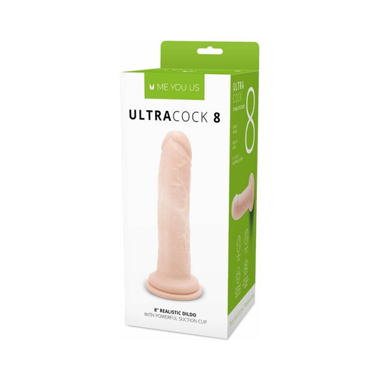 Me You Us Ultra Cock 8 " Realistic Dildo Vanilla