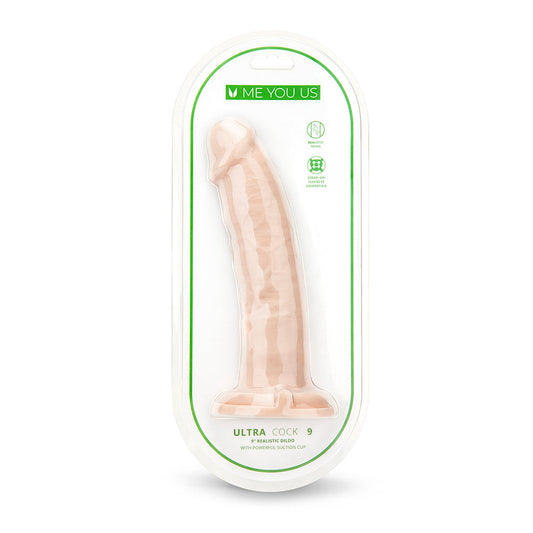 Me You Us Ultra Cock 9 " Realistic Dildo Vanilla