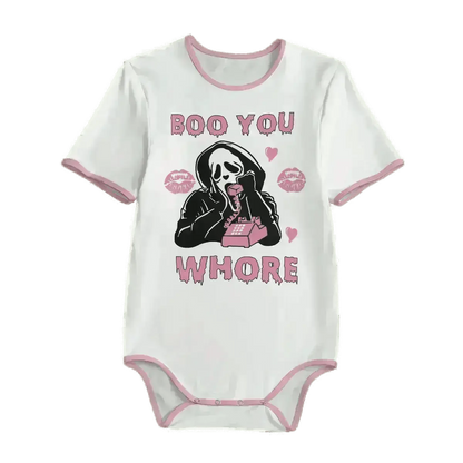 'Boo You Whore' Unisex Adult Onesie Bodysuit Puppy's Aesthetics