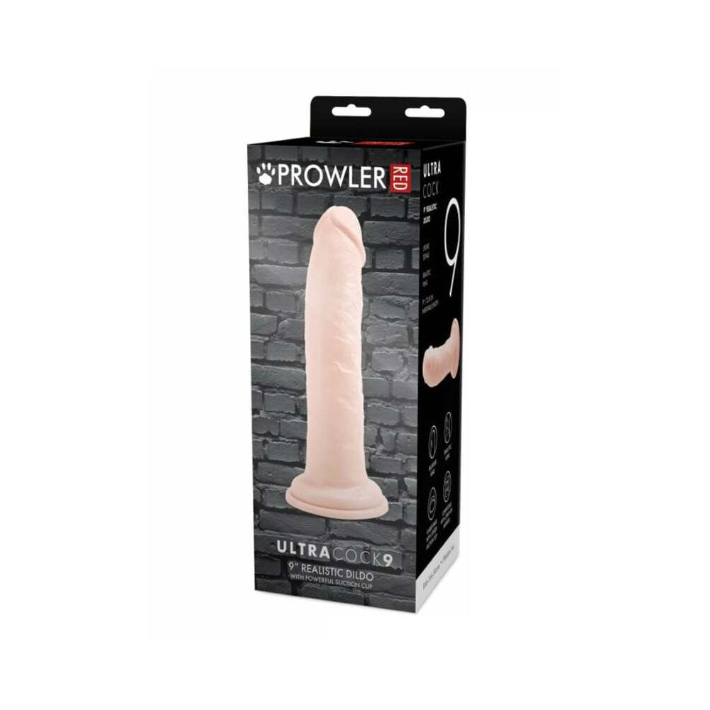 Prowler RED Ultra Cock 9 " Realistic Dildo Vanilla