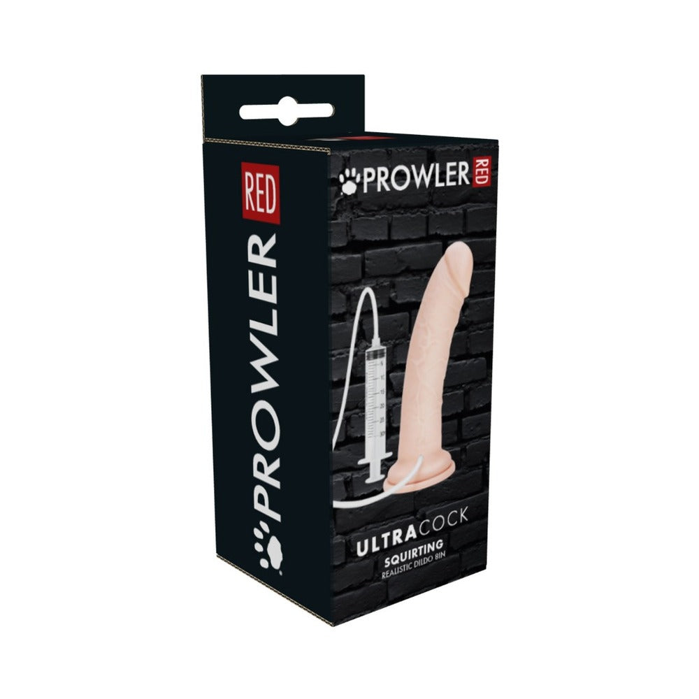 Prowler RED Ultra Cock 8 " Realistic Squirting Dildo