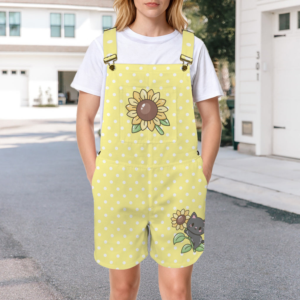 Cute Sunflower Unisex Huggeralls