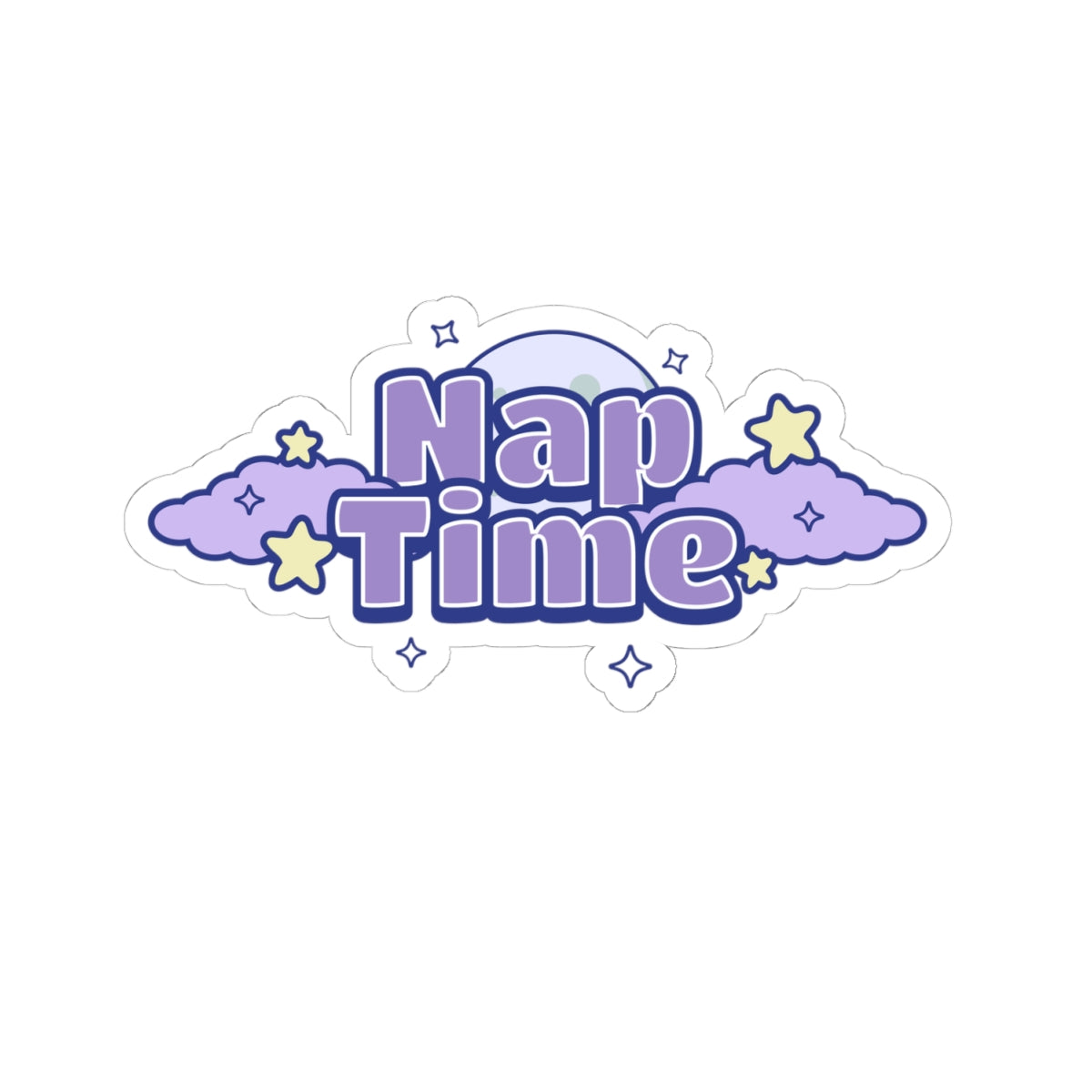 Nap Time Cloud Kiss-Cut Sticker - Puppy's Aesthetics