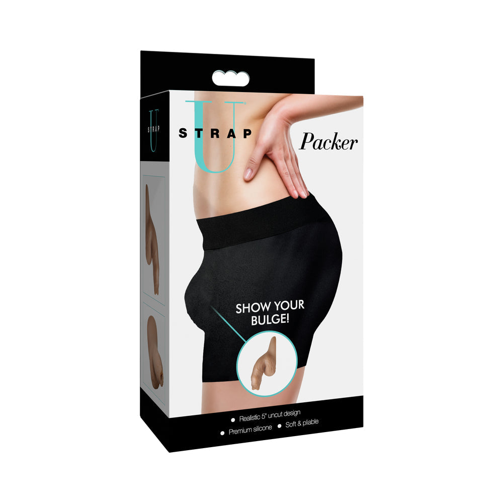 Strap U 5.1 " Uncut Silicone Packer Dildo Medium