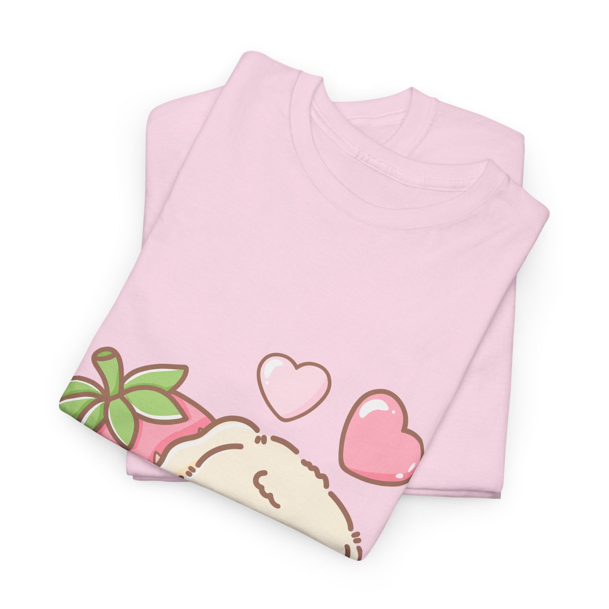 Cute Bunny Strawberry Play Tee - Puppy's Aesthetics
