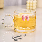 Personalized Coquette Bow Cup - Puppy's Aesthetics