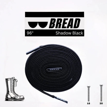 Dark Shadow Black Elastic Shoelaces - Puppy's Aesthetics