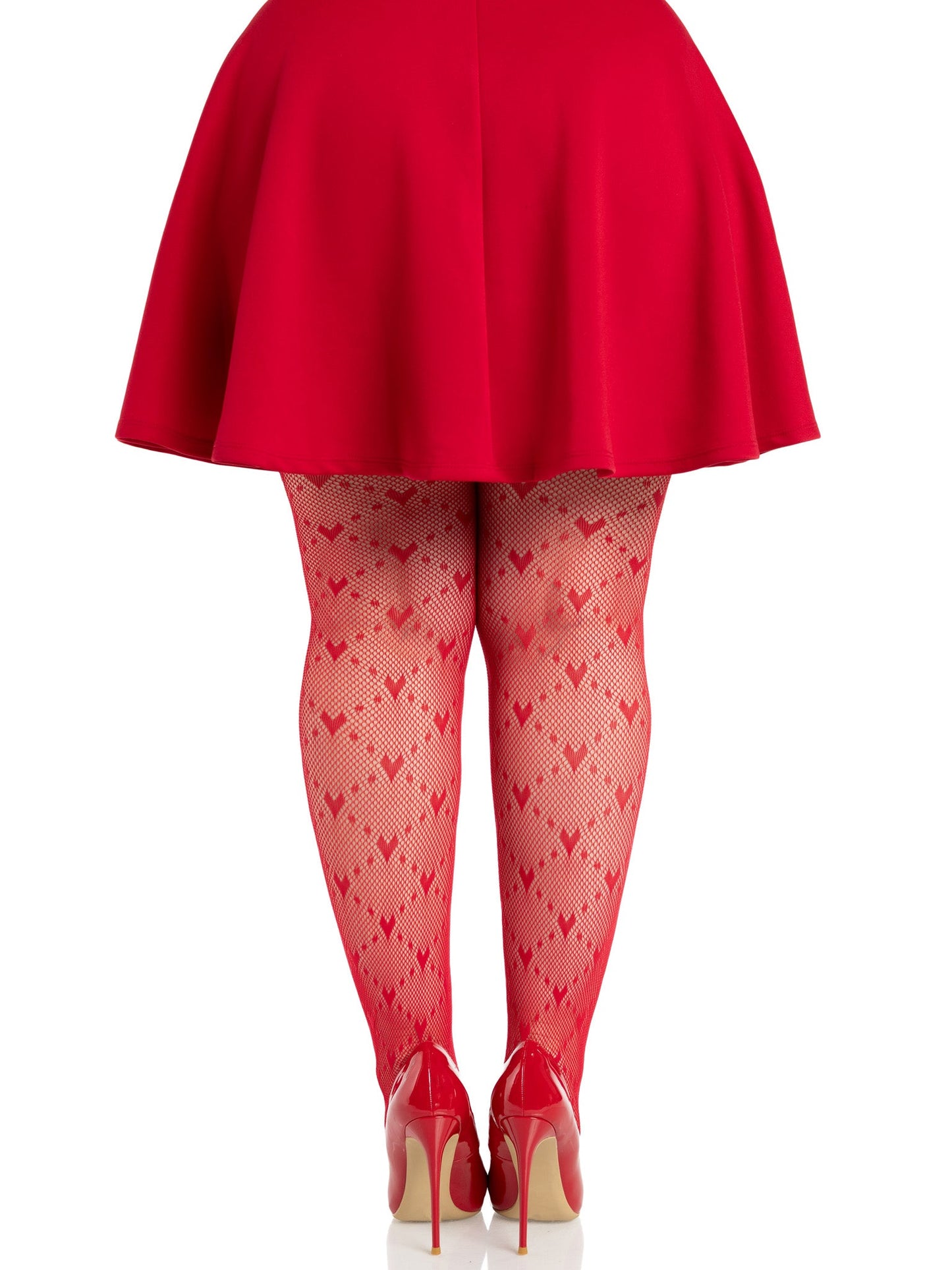 Valentina Heart Net Tights