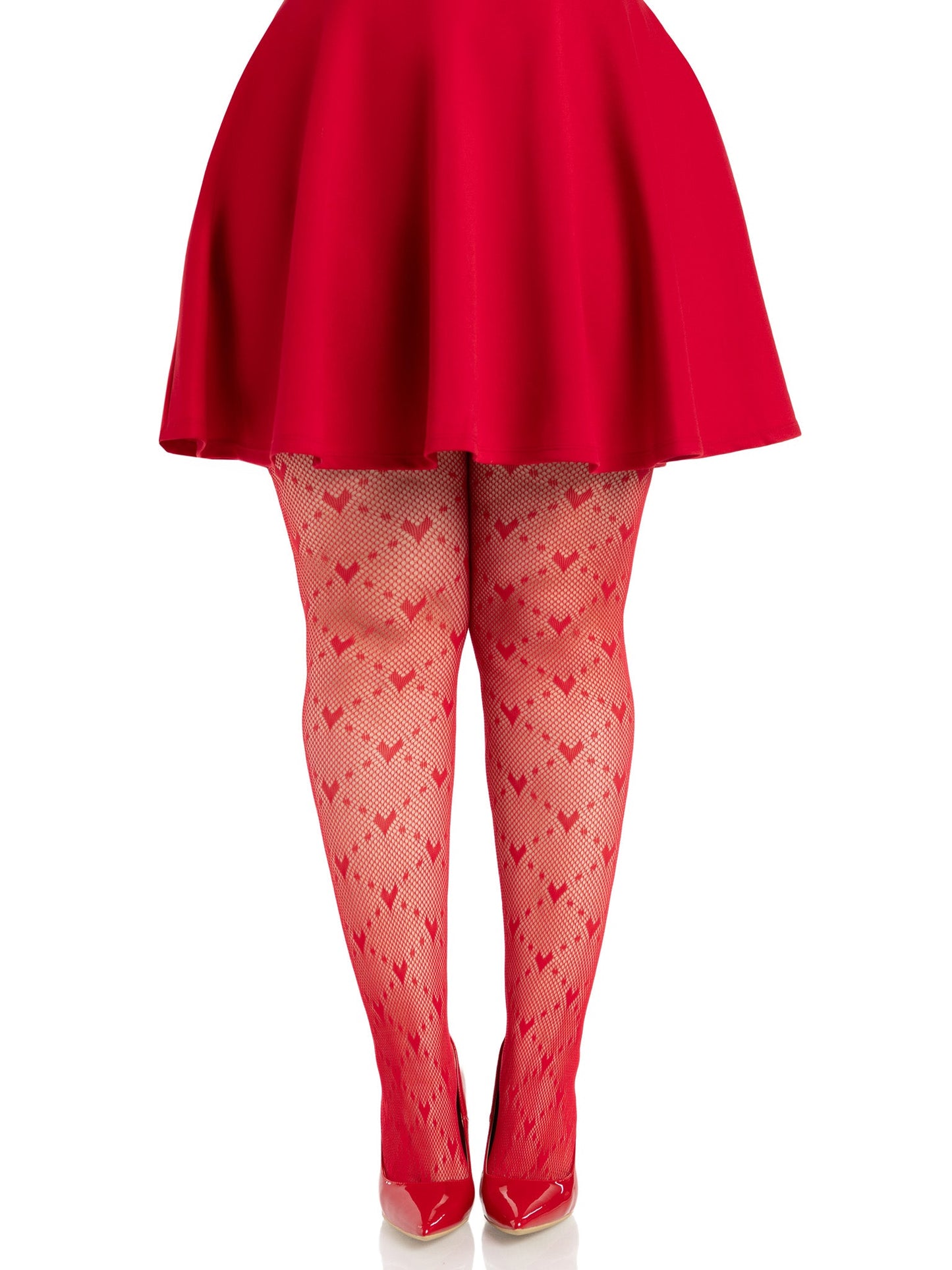 Valentina Heart Net Tights